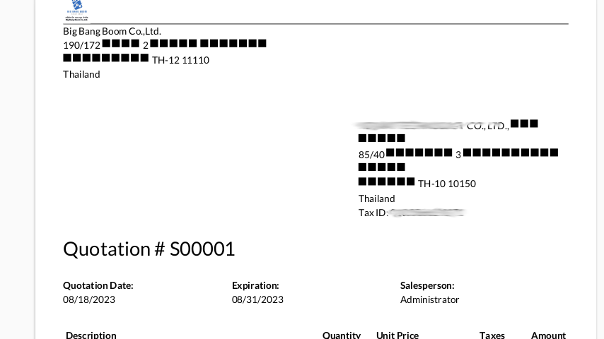 วิธีเพิ่มฟอนต์ ไทย ให้ Odoo Qweb report (PDF) ใน Docker บน Ubuntu